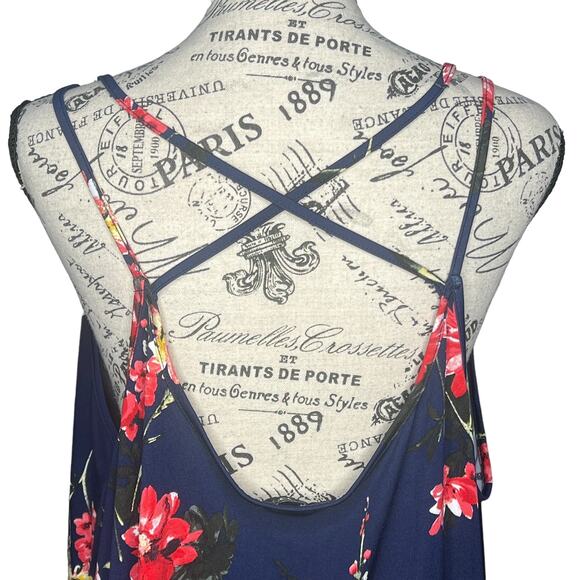 Papermoon (2X) Basima Back Detail Knit Top Stitch Fix Strappy Casual V Neck Tank - Picture 8 of 12